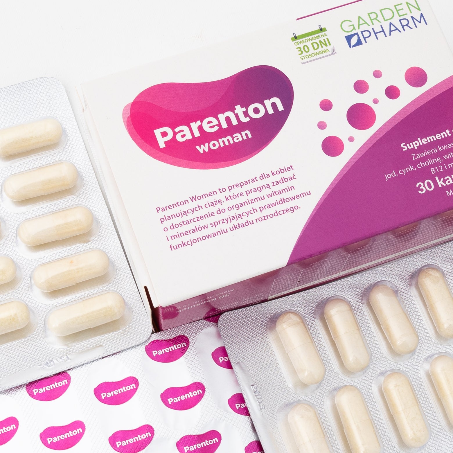 Parenton Woman suplement diety dla kobiet planujących ciążę GardenPharm 30 kapsułek - 2