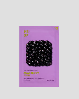 Antyoksydacyjna maska w płachcie z wyciągiem z jagód acai Pure Essence Mask Sheet Holika Holika - 1