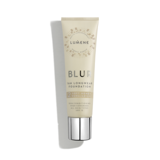 Podkład wygładzający o wysokim stopniu krycia do 16h Blur 2 Soft Honey z SPF 15 Lumene