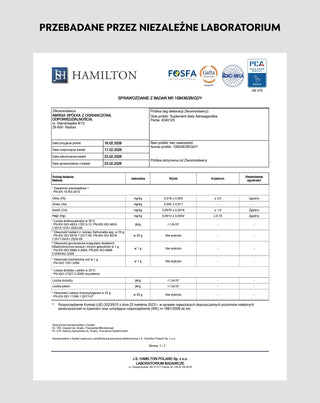 Ashwagandha wsparcie odporności na stres, koncentracji i energii Indyjski żeń-szeń Nutridome 180 kapsułek