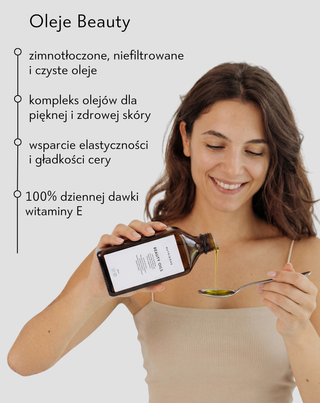 Oleje do picia na skórę z kwasami omega-6 i witaminą E Beauty Nutridome 250 ml - 3