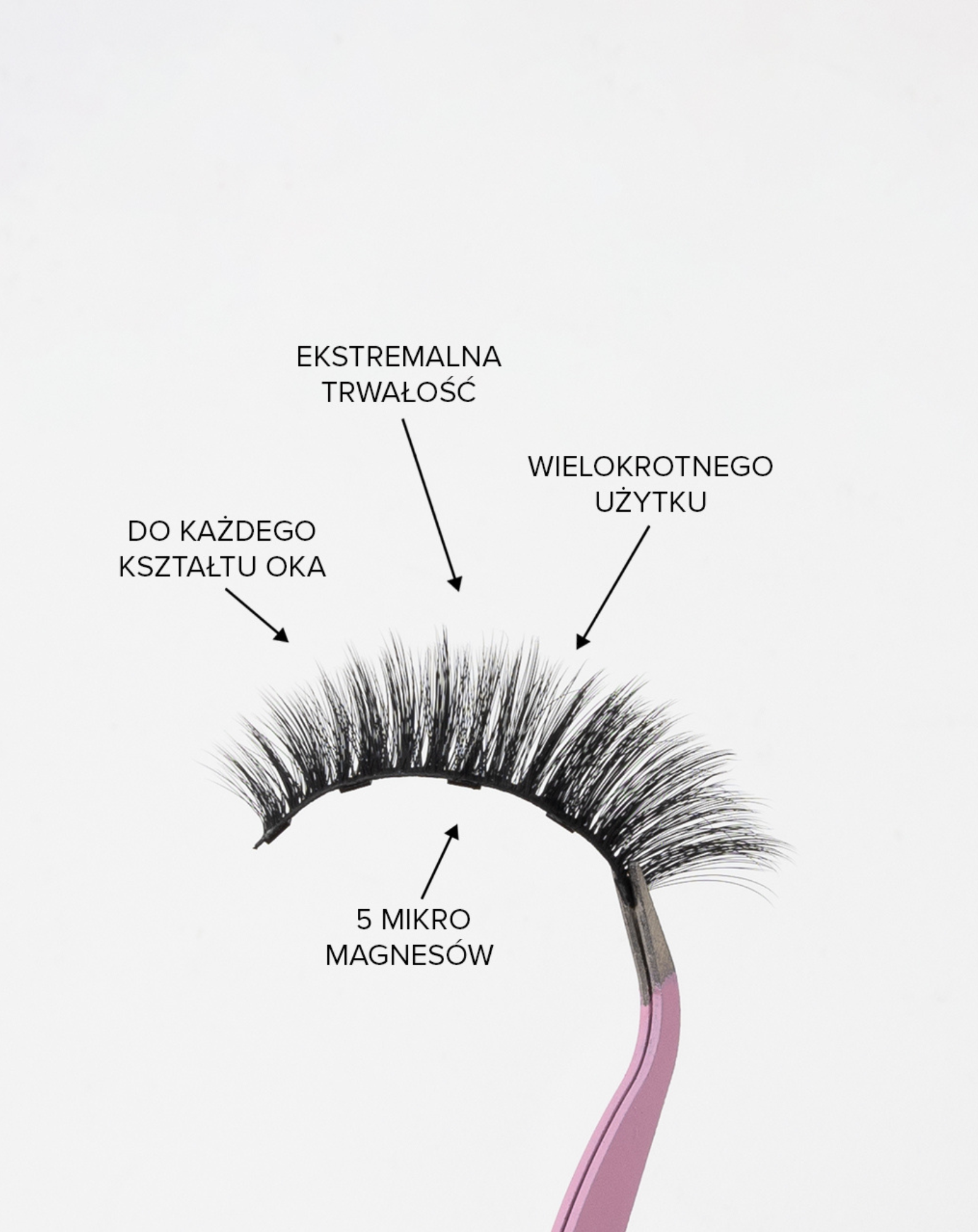 Magnetyczne  sztuczne rzęsy wielokrotnego użytku Magnetic Cat Eye Bamm!Lashes - 3