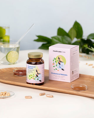 Suplement wspierający przy wysokim cholesterolu z monakoliną K Cholesterol Natural+ Health Labs Care 60 kapsułek - 2