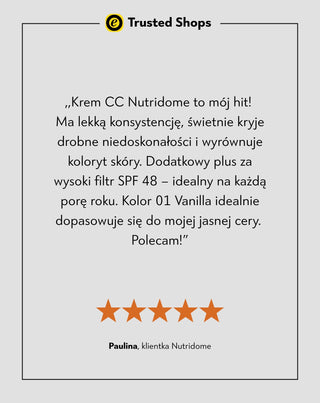 Kryjący krem do twarzy CC SPF 48 z kolagenem i naturalnymi olejami 02 Light Beige Nutridome - 5