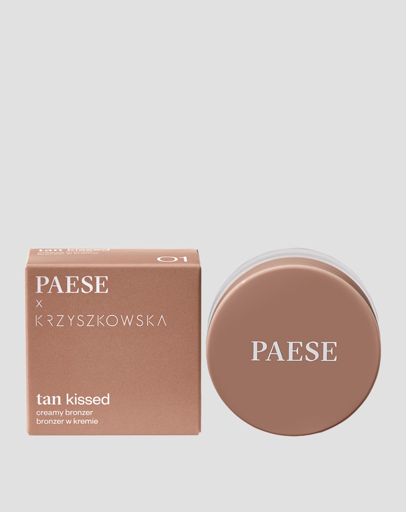 Kremowy bronzer w chłodnym odcieniu Tan kissed 01 Paese - 1