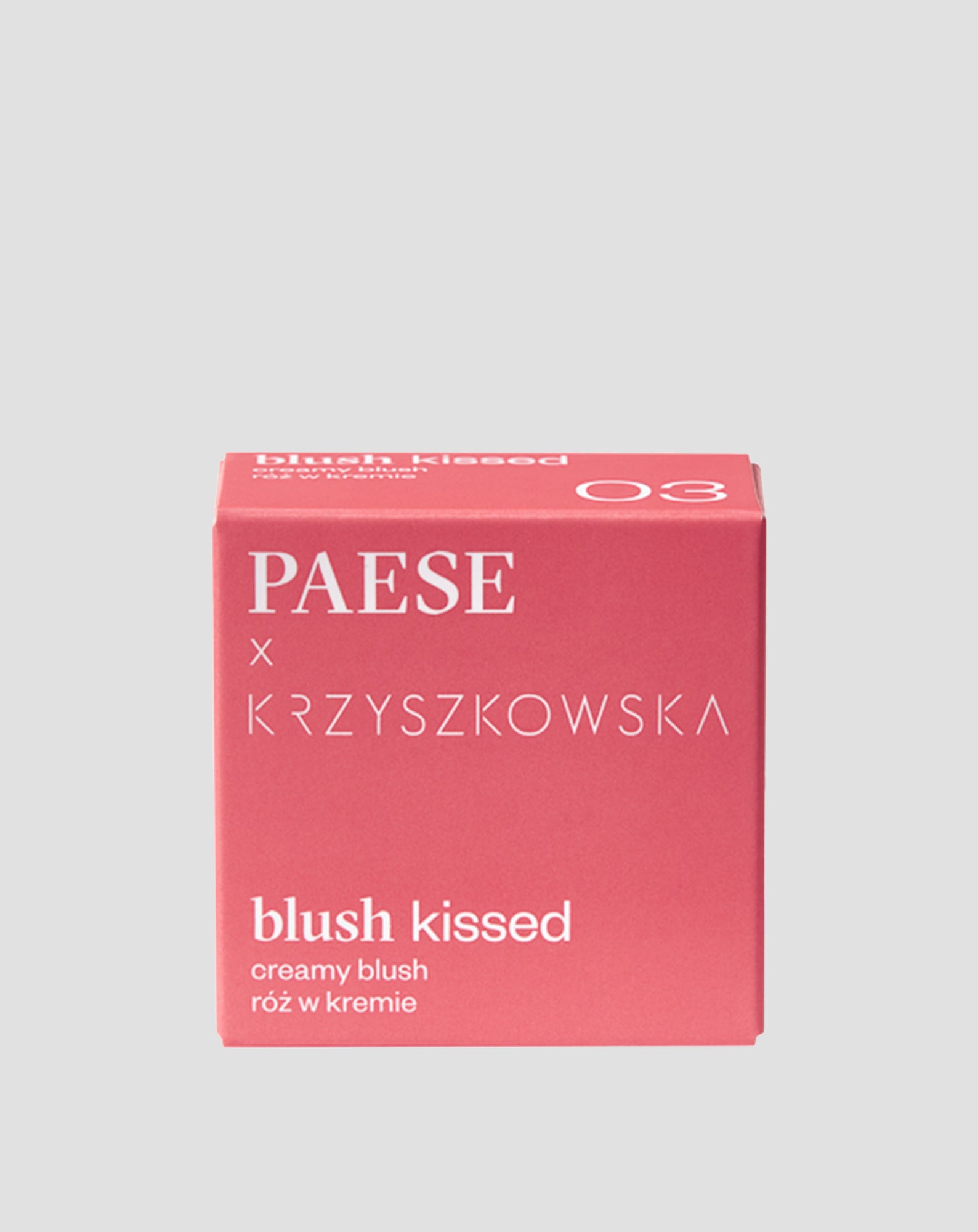 Kremowy róż do policzków w odcieniu różowofuksjowym Blush kissed 03 Paese X Krzyszkowska - 4