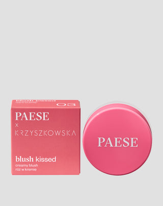 Kremowy róż do policzków w odcieniu różowofuksjowym Blush kissed 03 Paese X Krzyszkowska