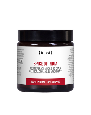 Masło do ciała z kwasami Omega 6 i 9 o ziołowo-korzennym zapachu Spice of india Iossi - 1