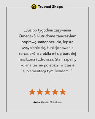Omega-3 Nutridome na odporność i prawidłowe funkcjonowanie mózgu, serca i widzenia 660 mg EPA 440 mg DHA/dzień 60 szt.