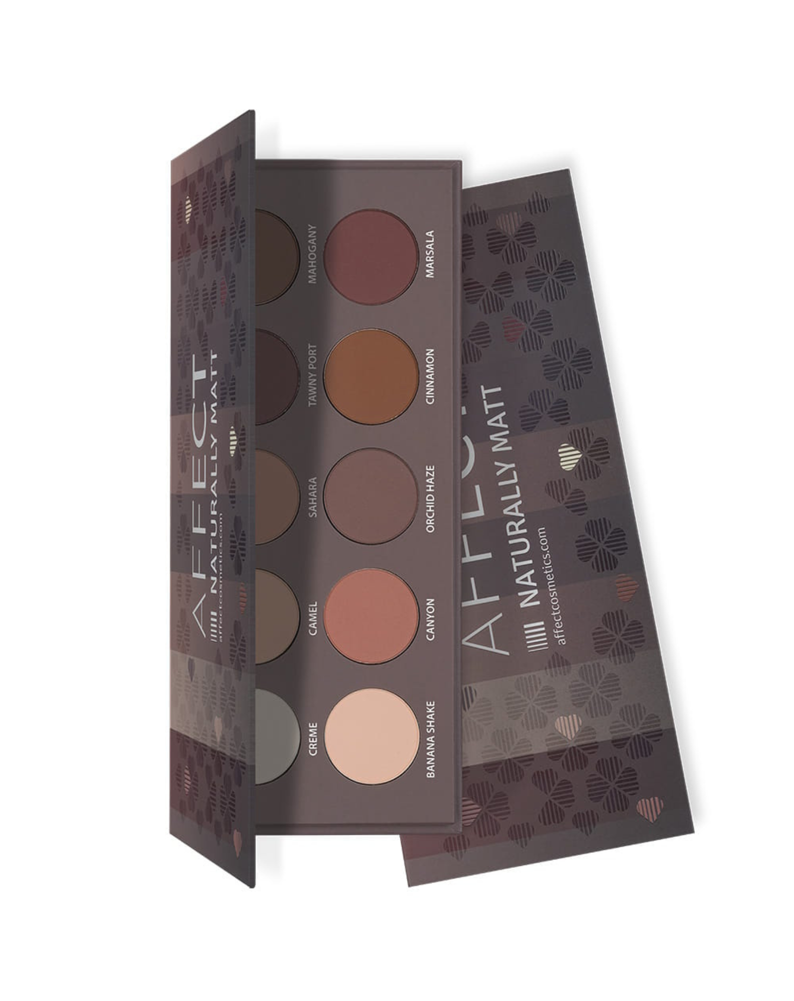 Paleta cieni prasowanych Naturally Matt Pressed Eyeshadows Palette Affect Professional Cosmetics - 1