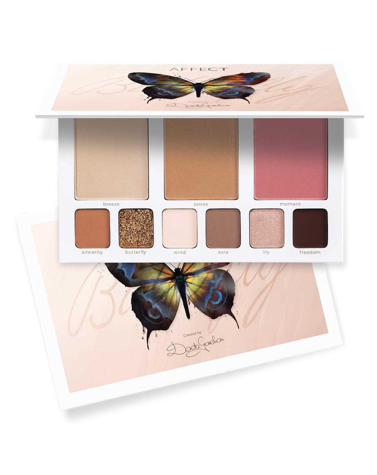 Paleta do makijażu Butterfly Makeup róże i bronzery Affect Professional Cosmetics - 1