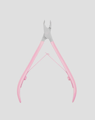 Profesjonalne cążki do skórek 3mm z satynowym różowym uchwytem You Beauty - 1