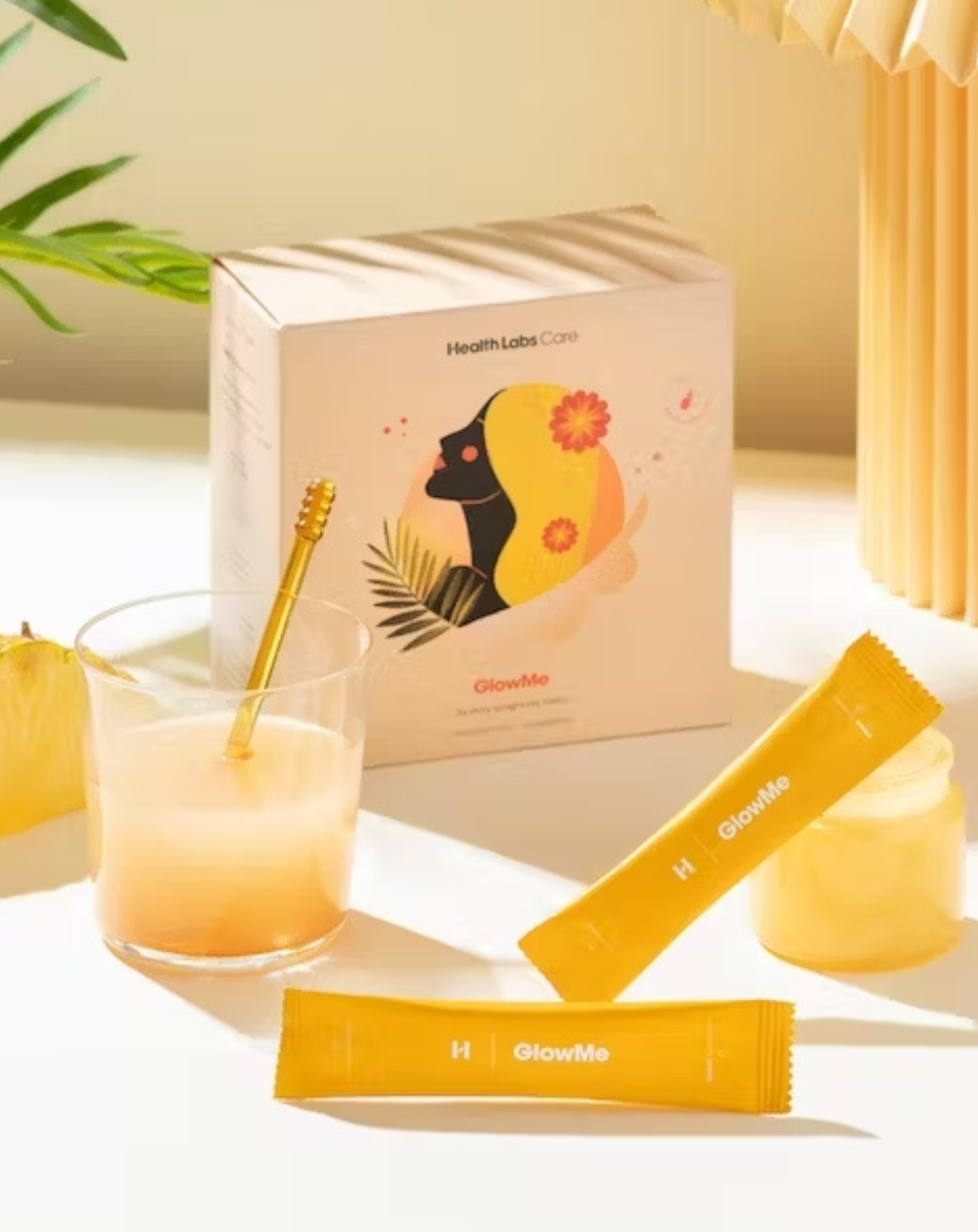 Kolagen do picia GlowMe o smaku Ananas-Mango Health Labs Care 30 saszetek - 3