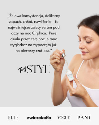 Skoncentrowane serum pod oczy ze śluzem ślimaka na cienie, na zmarszczki, na opuchnięcia Pure Orphica