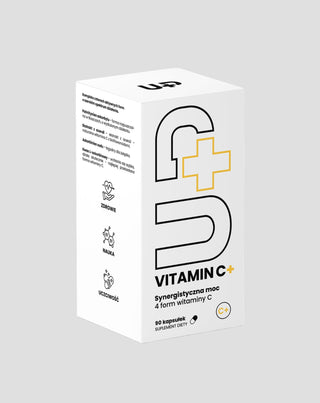 Suplement UP Vitamin C+ dla kompleksowego wsparcia odporności przy wrażliwym żołądku Up Health Pharma 90 kapsułek - 1