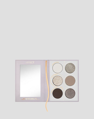 Mini paleta cieni do oczu w chłodnej tonacji bieli, szarości i srebra Secret Diary Affect - 4