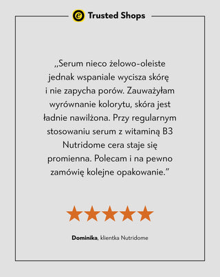 Witamina B3 10% i cynk 1% serum do twarzy na trądzik Nutridome
