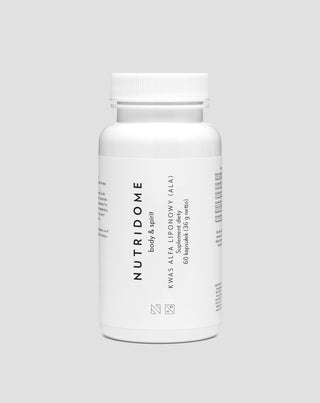 Kwas Alfa Liponowy ALA wspierający metabolizm glukozy suplement diety Nutridome 60 szt_1 - 1