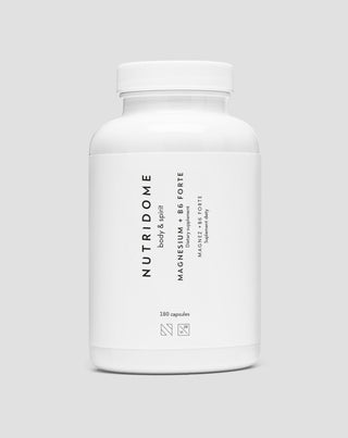 Magnez + B6 Forte suplement na zmęczenie i stres Nutridome 180 kapsułek - 1