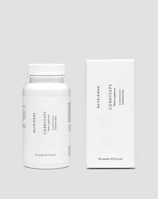 Kordyceps ekstrakt 1200mg 7% kwas kordycepsowy Energia Odporność Nutridome 60 kapsułek