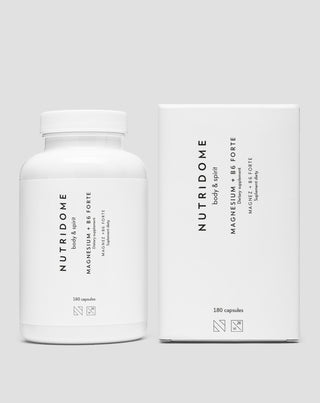 Magnez + B6 Forte suplement na zmęczenie i stres Nutridome 180 kapsułek - 2