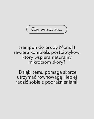 Szampon do brody z pantenolem i niacynamidem oczyszczający i pielęgnujący zarost Monolit - 5