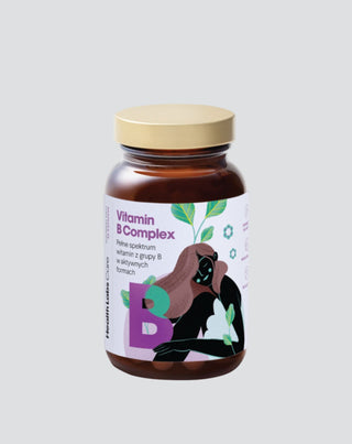 Kompleks witamin z grupy B wolny od glutenu i laktozy Complex Health Labs Care 60 kapsułek - 1
