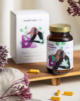 Kompleks witamin z grupy B wolny od glutenu i laktozy Complex Health Labs Care 60 kapsułek - 2
