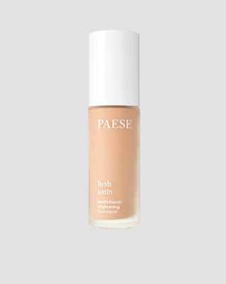 Witaminowy podkład rozświetlający do twarzy lush satin kolor 32 naturalny Paese