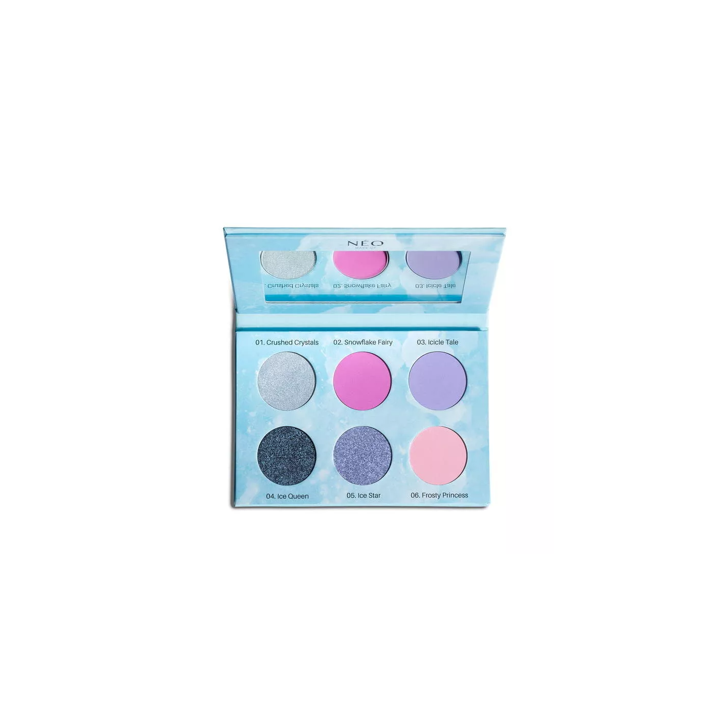 Paleta cieni prasowanych do powiek z lusterkiem Frosted Fairy Tale Neo Make Up - 1