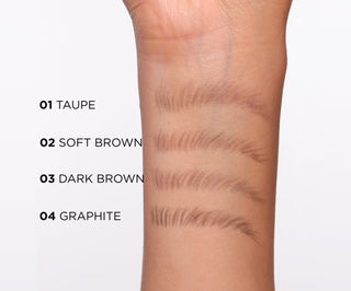 Ultraprecyzyjna modelująca kredka do brwi nr 03 dark brown Micro Precise Brow Pencil Eveline - 2