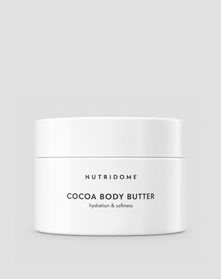Masło kakaowe do ciała z ceramidami, naturalnymi olejami i witaminą E Nutridome - 1