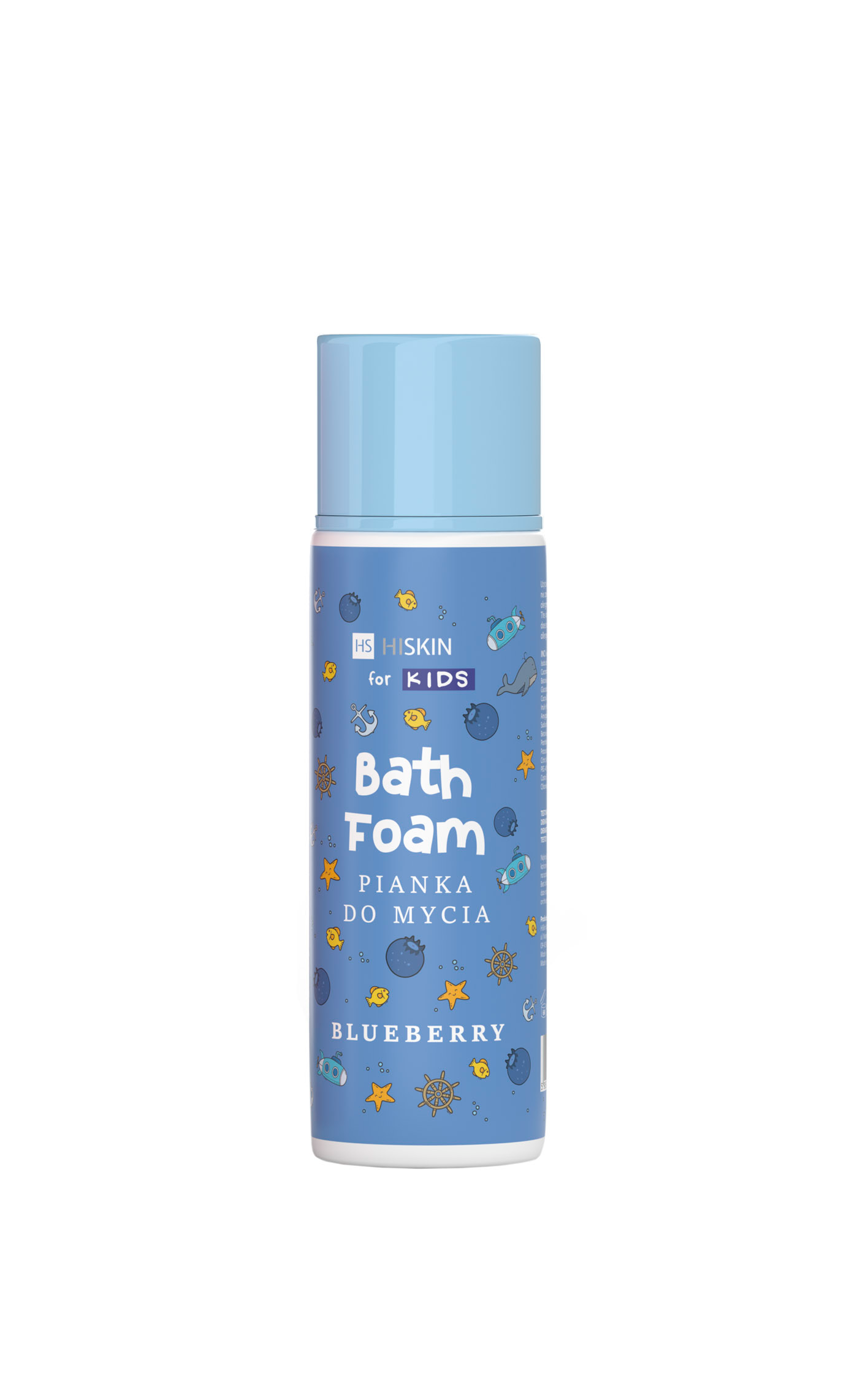 Niebieska pianka do mycia - spray dla dzieci Blueberry HiSkin for Kids - 1