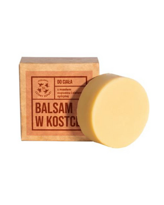 Balsam do ciała w kostce z masłem cupuacu i zieloną cytryną, Mydlarnia Cztery Szpaki