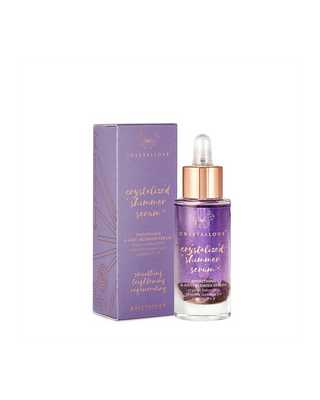 Serum do twarzy z ametystem i bakuchiolem - Amethyst shimmer serum Crystallove