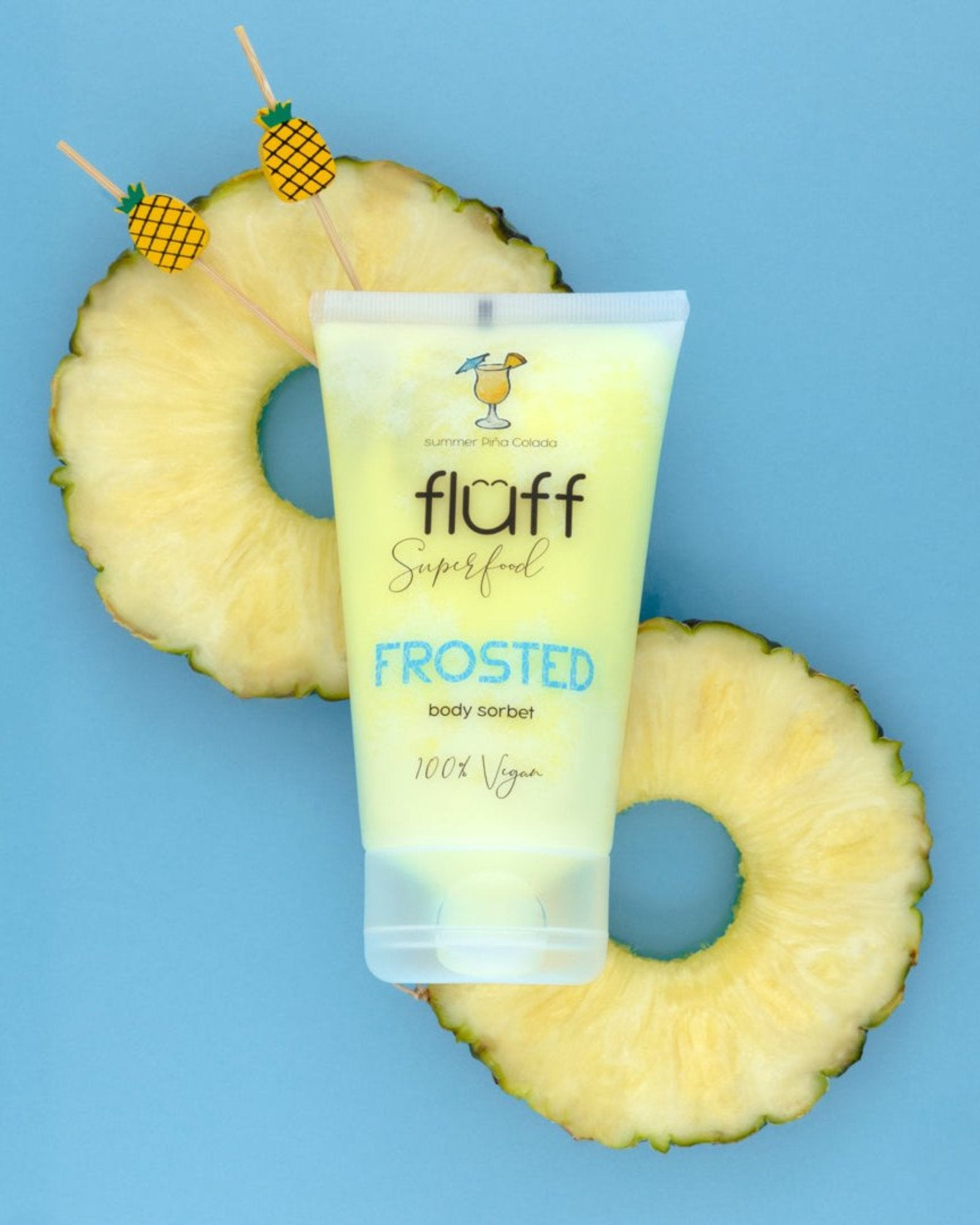 Sorbet do ciała z naturalnymi olejami o zapachu pinacolady idealny po opalaniu Fluff - 2