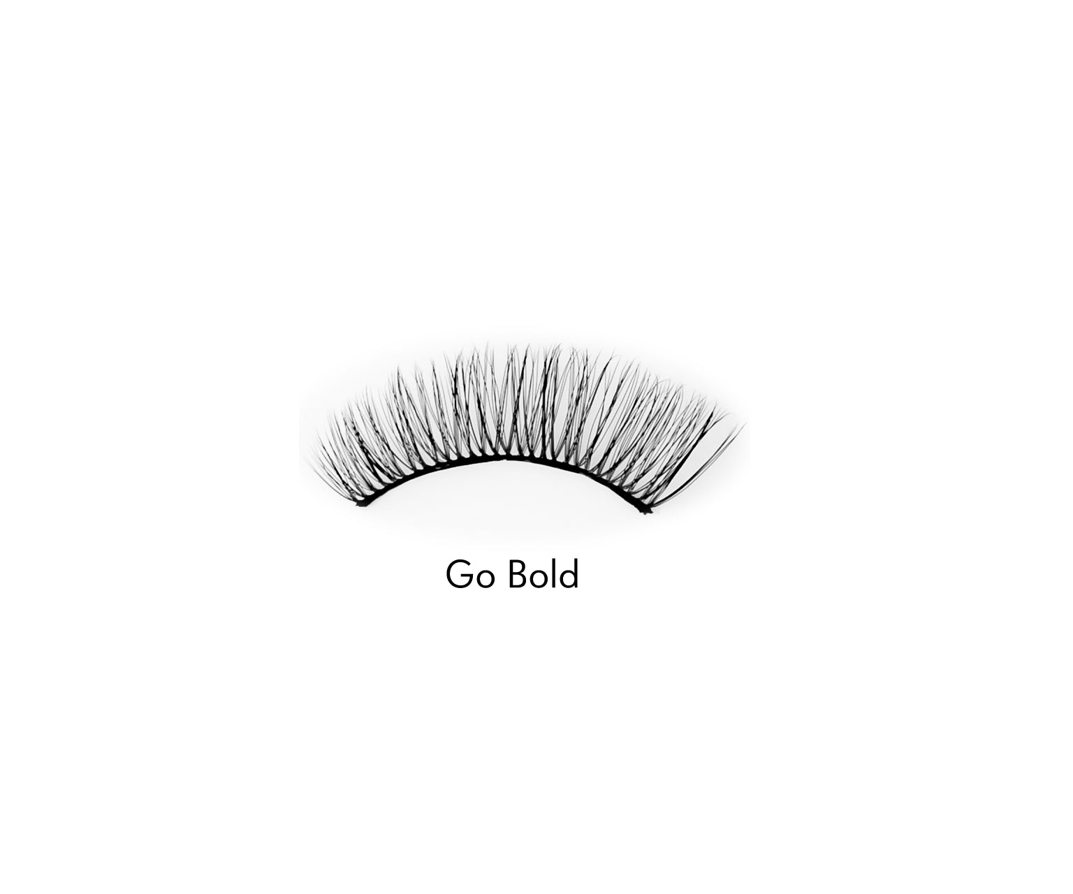 Sztuczne rzęsy na pasku 2d do wielokrotnego stosowania bardzo miękkie Go Bold Bamm!Lashes - 4