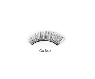 Sztuczne rzęsy na pasku 2d do wielokrotnego stosowania bardzo miękkie Go Bold Bamm!Lashes - 4