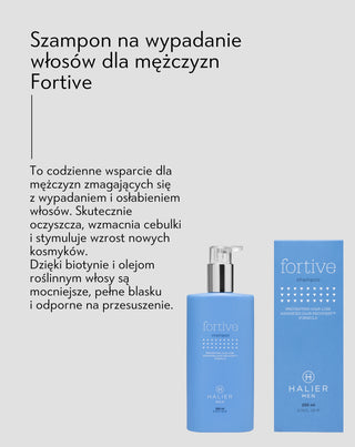 Szampon na wypadanie włosów dla mężczyzn z olejem arganowym Fortive 250 ml Halier - 4