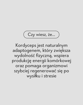 Kordyceps ekstrakt 1200mg 7% kwas kordycepsowy Energia Odporność Nutridome 60 kapsułek