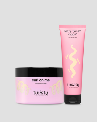 Zestaw krem + żel do loków do definicji skrętu i utrwalenia stylizacji Twisty
