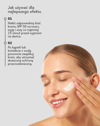 Nawilżający krem do twarzy z SPF 50 z alantoiną i kwasem hialuronowym Nutridome - 2