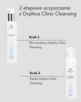 Pianka oczyszczająca do twarzy z betainą, pantenolem i alantoiną Cleansing Orphica Clinic 150 ml