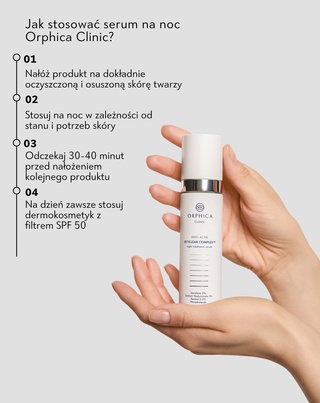 Serum na noc wspierające regenerację skóry problematycznej Anti-Acne Orphica Clinic 50 ml