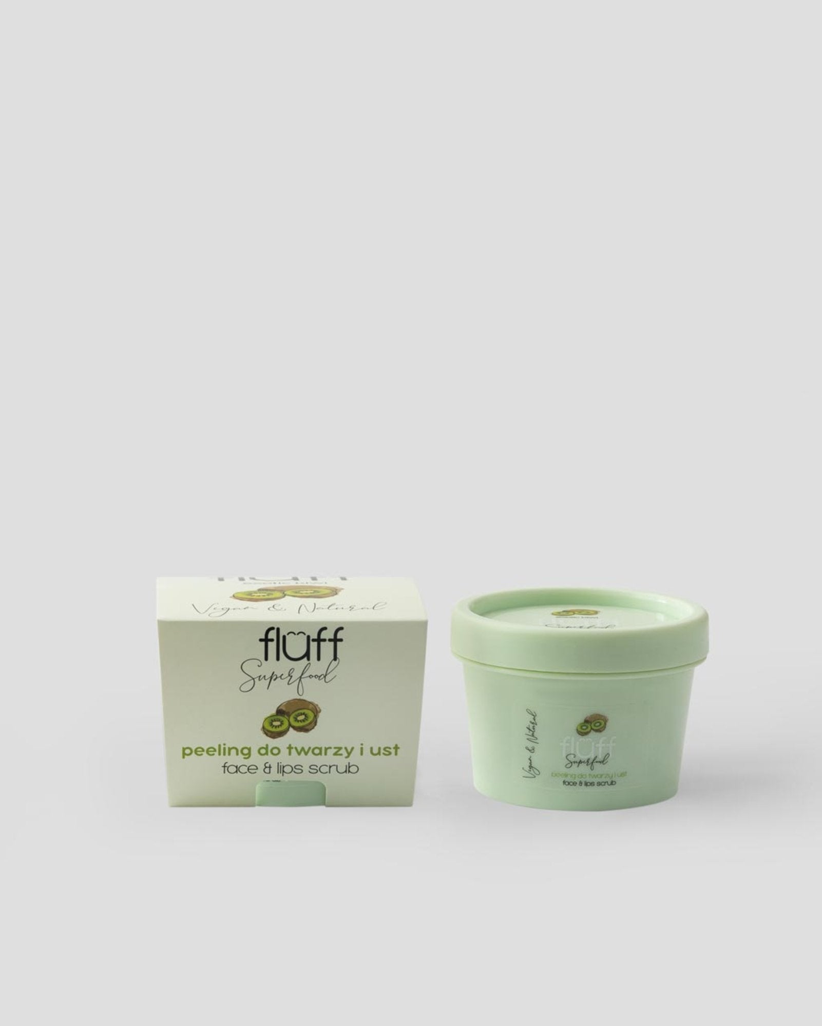 Delikatny peeling do twarzy i ust z sacharozą i olejem jojoba wygładzający Fluff - 1