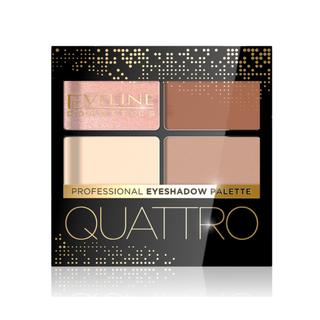 Paleta 4 cieni do powiek Quattro Eyeshadow w odcieniu beżu i ecru Nr 05 Eveline