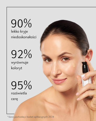 Rozświetlający podkład nawilżający z kwasem hialuronowym 02 Ivory Nutridome - 5