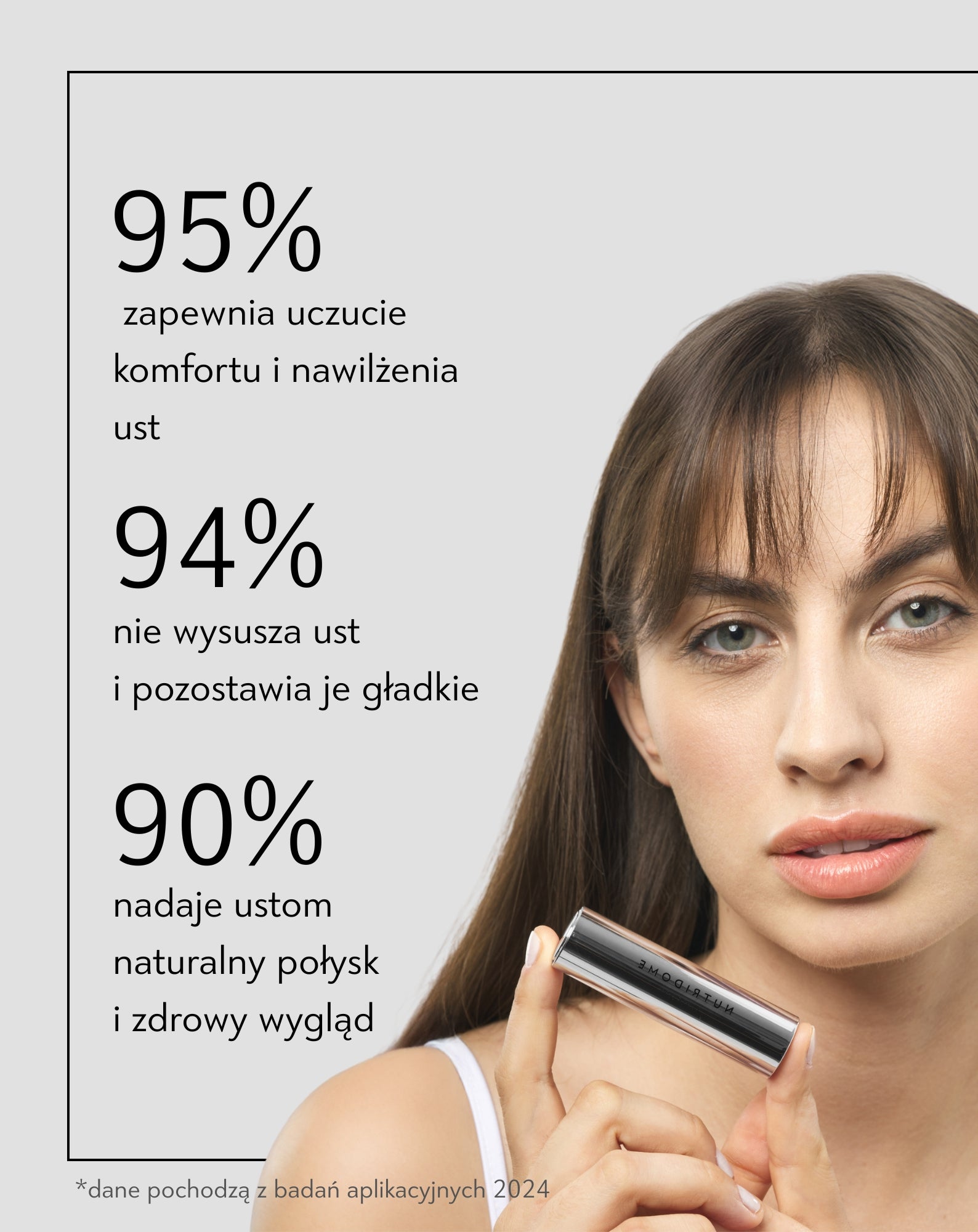 Kremowa pomadka do ust z błyszczącym wykończeniem i kompleksem 8 olejów Nutridome - 300 Doll pink - 6