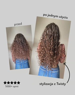 Zestaw krem do loków + szczotka do włosów kręconych, falowanych do definicji skrętu Twisty - 5