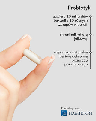 Zestaw na wzdęcia i ciężki brzuch Berberyna HCL i Probiotyk z 10 mld bakterii kwasu mlekowego Nutridome